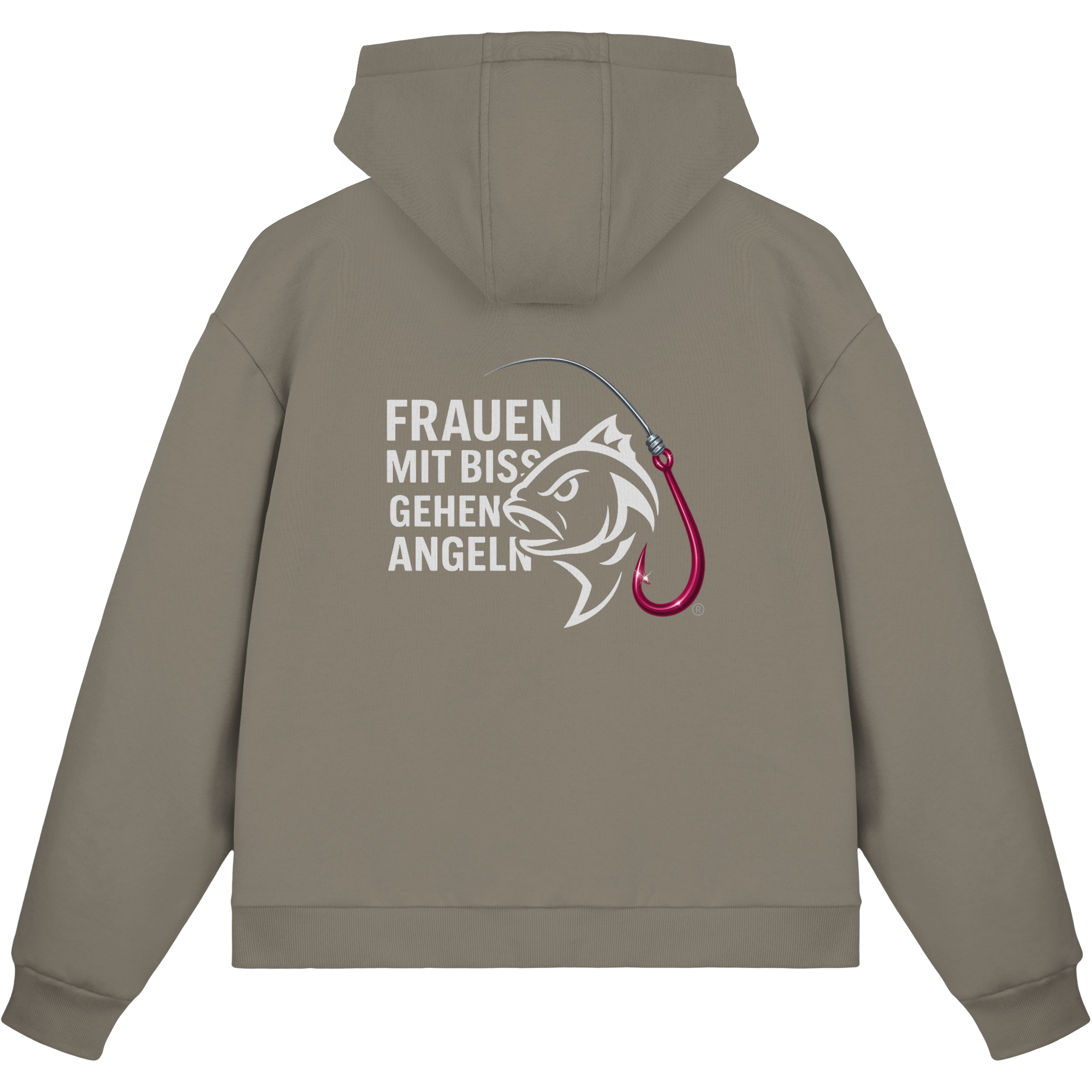 Zipper Druck Vor/Hinten - Fluffy Boxcut Zipper