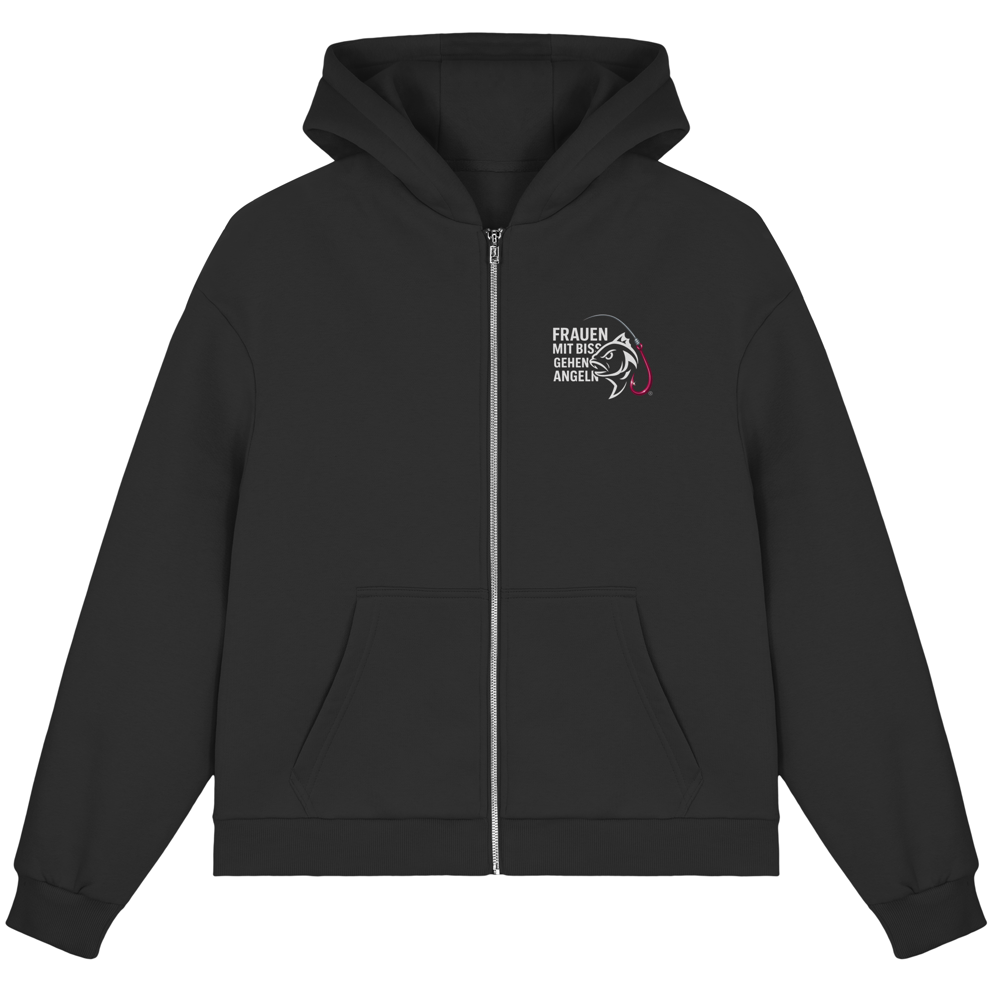 Zipper Druck Vor/Hinten - Fluffy Boxcut Zipper