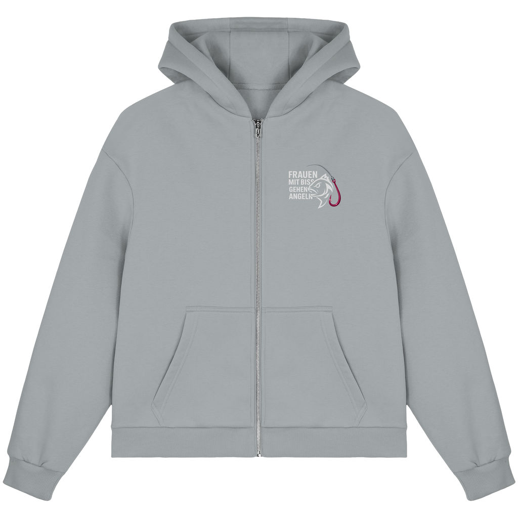 Zipper Druck Vor/Hinten - Fluffy Boxcut Zipper