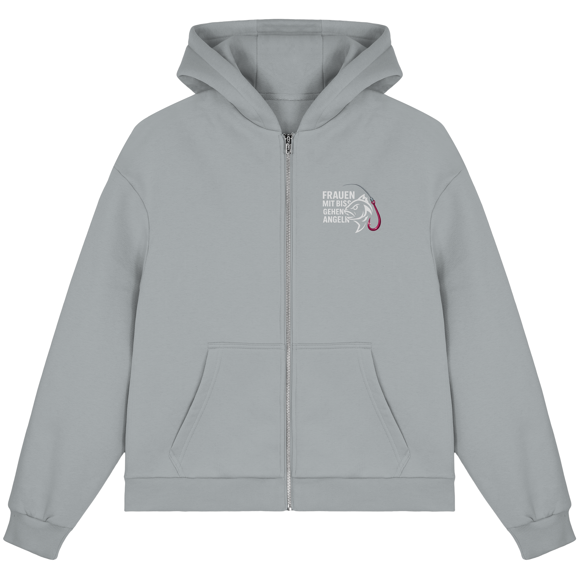 Zipper Druck Vor/Hinten - Fluffy Boxcut Zipper
