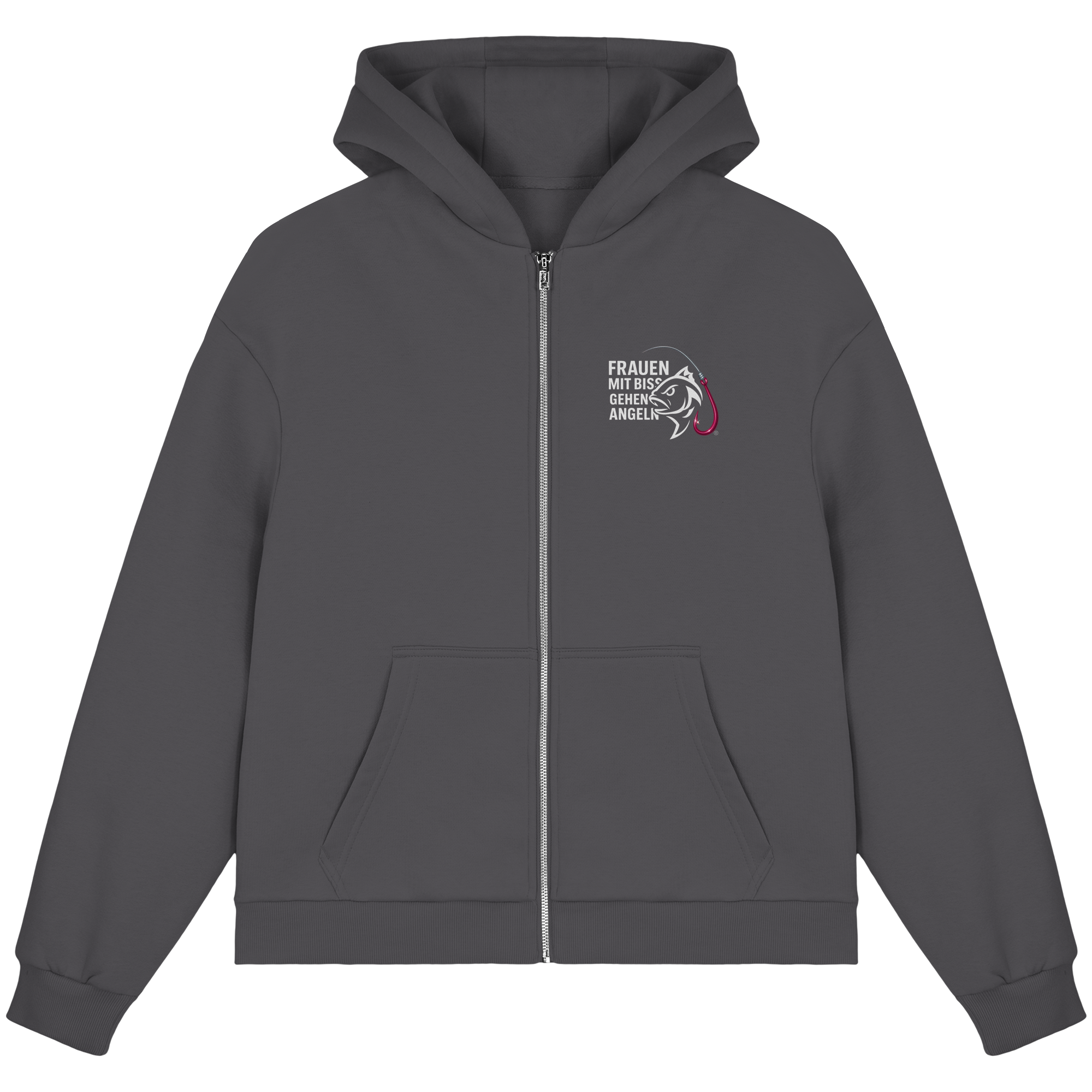 Zipper Druck Vor/Hinten - Fluffy Boxcut Zipper
