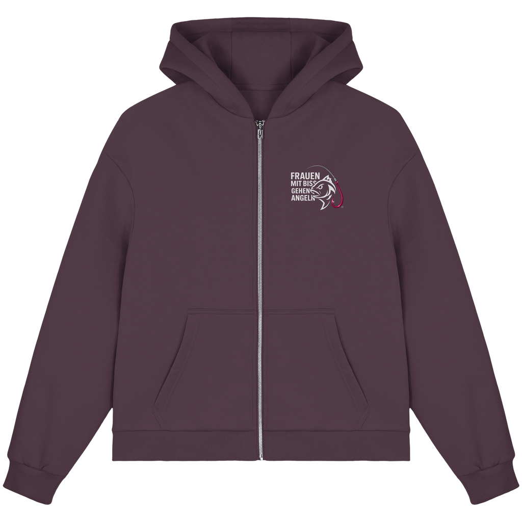 Zipper Druck Vor/Hinten - Fluffy Boxcut Zipper