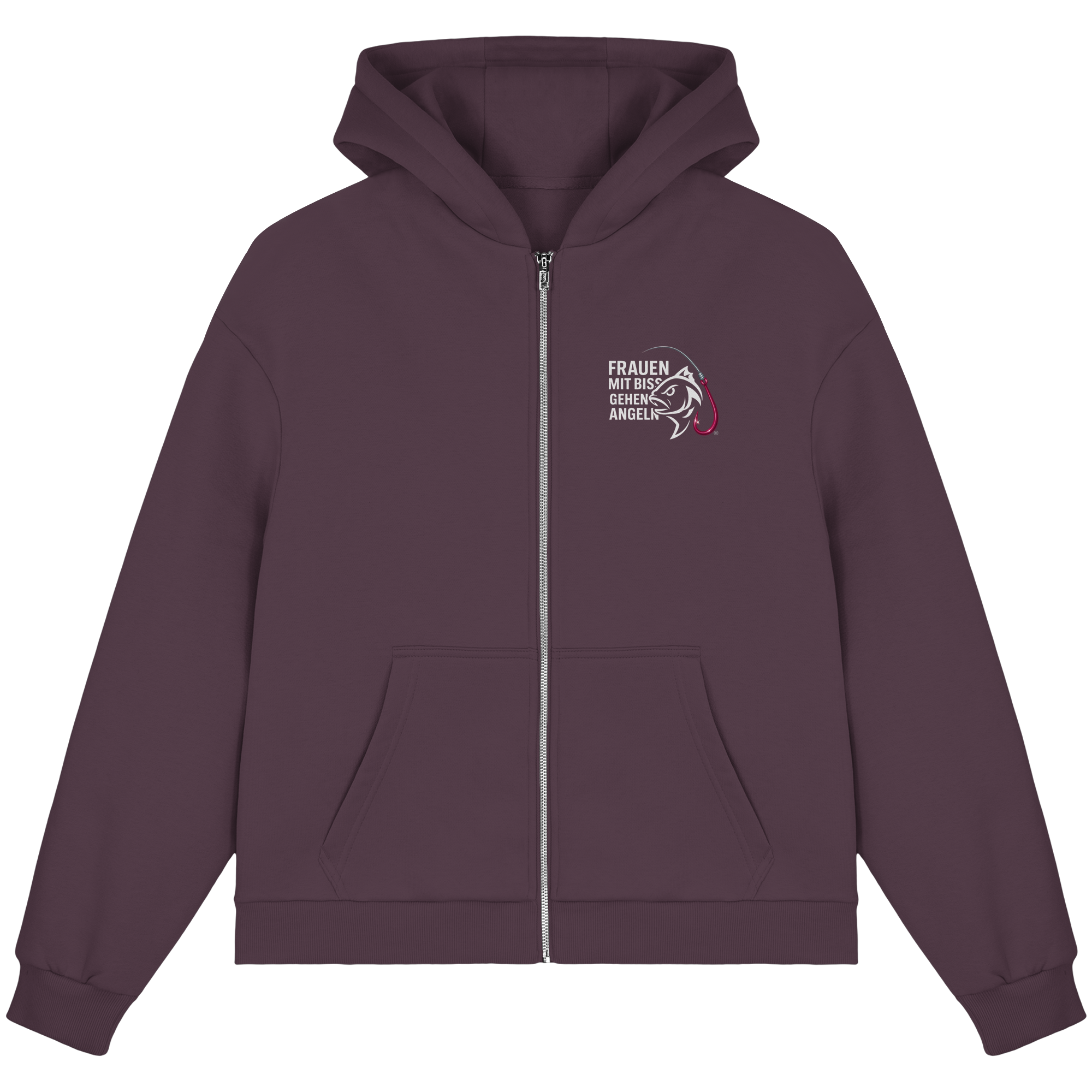 Zipper Druck Vor/Hinten - Fluffy Boxcut Zipper