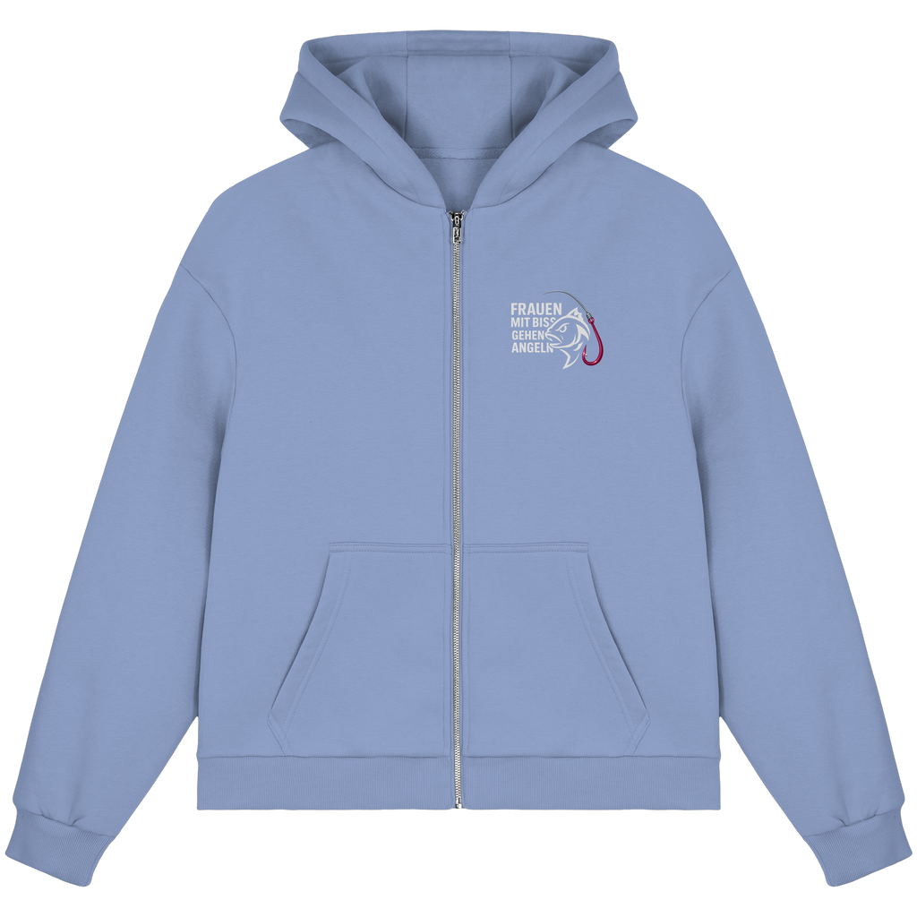 Zipper Druck Vor/Hinten - Fluffy Boxcut Zipper