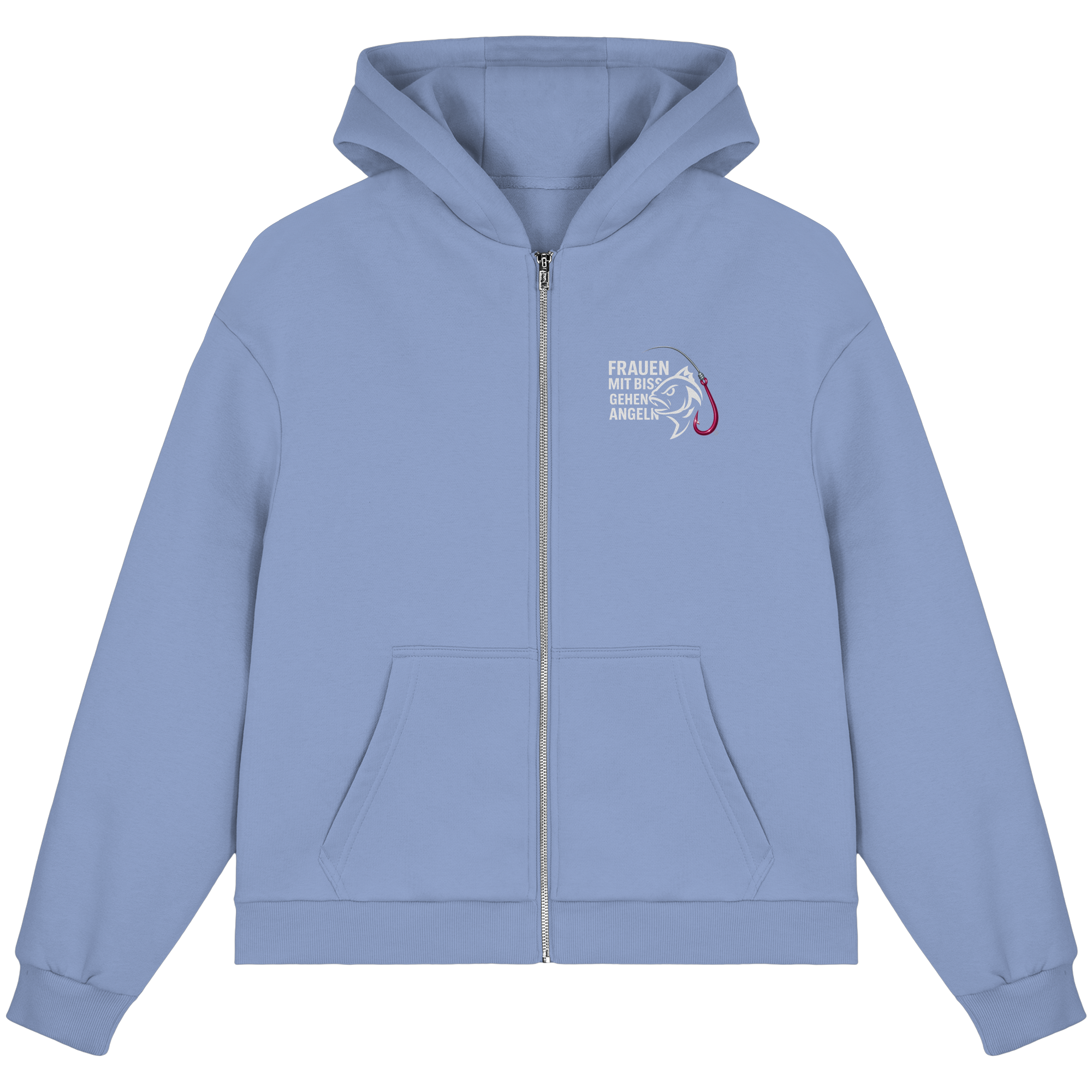 Zipper Druck Vor/Hinten - Fluffy Boxcut Zipper