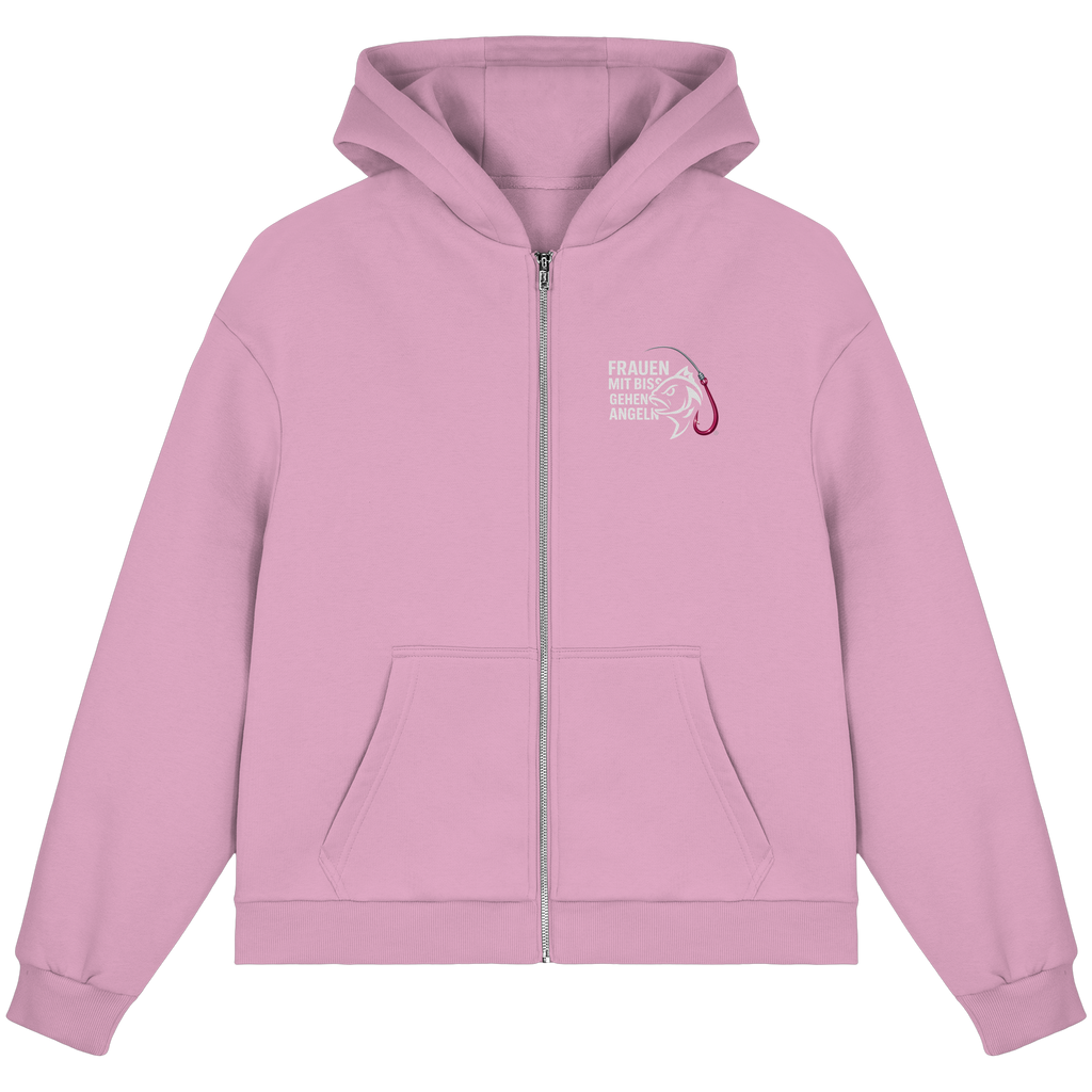 Zipper Druck Vor/Hinten - Fluffy Boxcut Zipper
