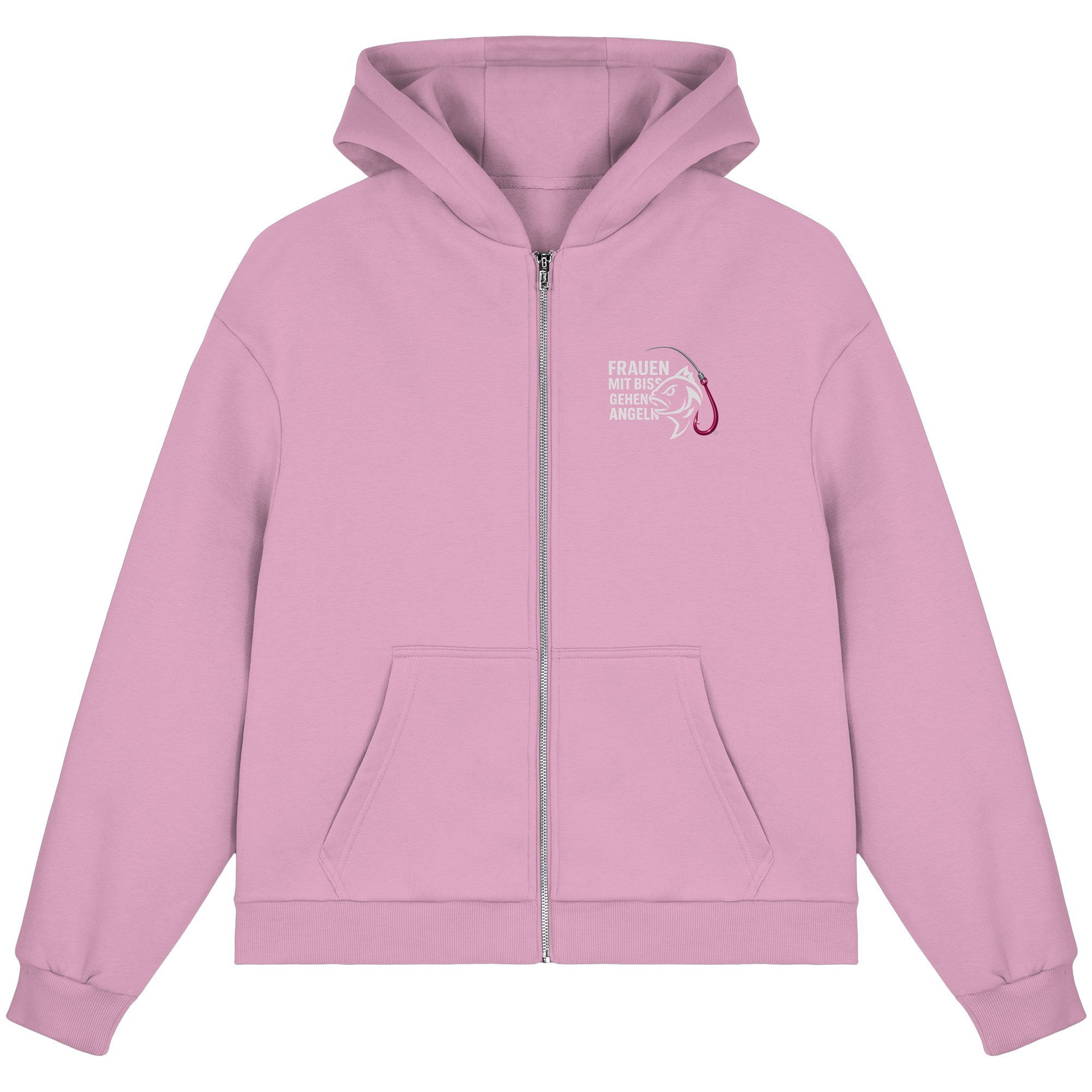 Zipper Druck Vor/Hinten - Fluffy Boxcut Zipper