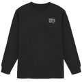 T-Shirt für starke Frauen "Frauen mit Biss, gehen angeln" Vorne/hinten Druck  - Organic Heavy Oversized Longsleeve T-Shirt